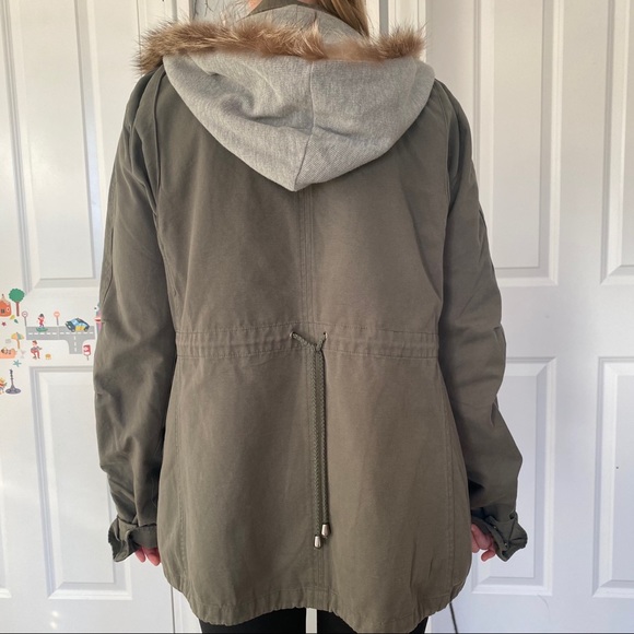 Real fur, natural fur rabbit lined parka from Nordstrom - Picture 6 of 7